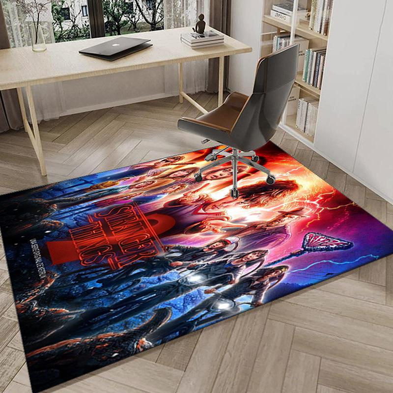 Stranger Sci-fi Adventure Carpet, Chair Rug,Rug for Office Bedroom living rooms, Doormat decor Fan Gift Christmas Gift