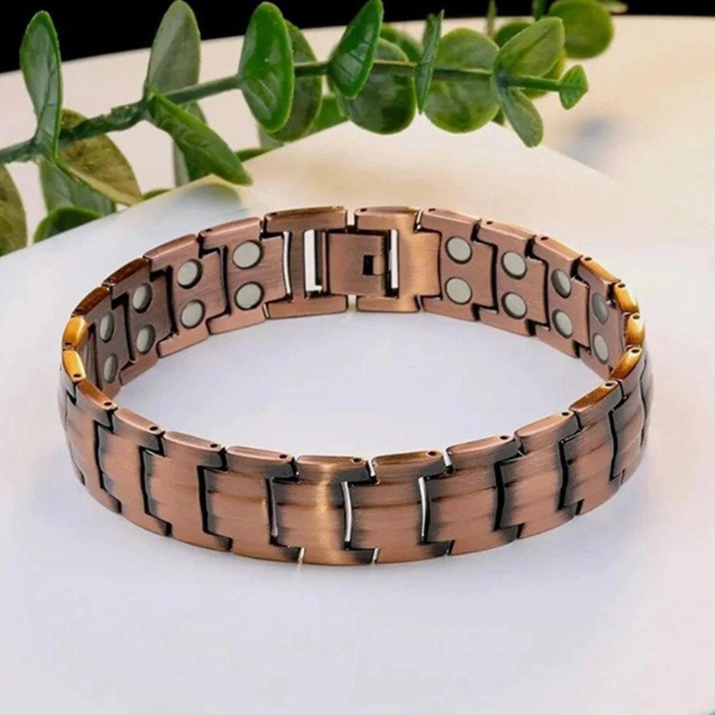 Magnetic Bracelets for Men Pure Copper Magnetic Bracelet Jewelry Jewelry Accessories for Running Sports Gym Fathers Outdoor