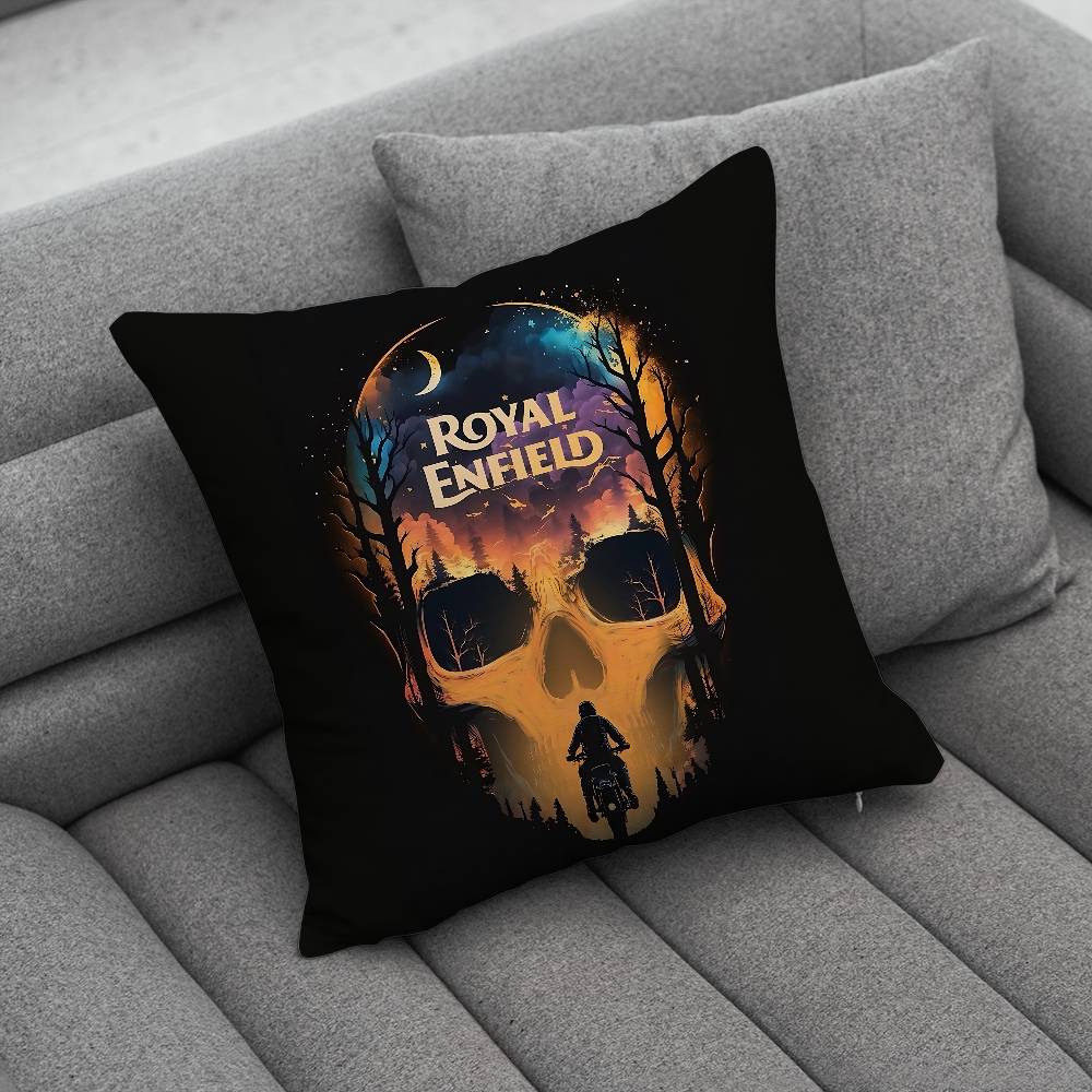 RROYALS EENFIELDS Logo Pillow Case Pillowcase Home Sofa Cushions Car Cushions Pillowcover Office Pillowshell Pillow