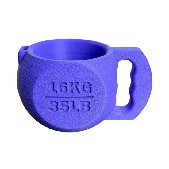 

Kettlebell Shape Ice Cream Pint Holder with Spoon Slot Funny Non-slip Ice Cream Holder for 16oz Cans Novelty Gift for Fitness Lovers Ice Cream Fans A фиолетовый