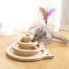 Cat Scratching Board Cat Toy Tunnel Catnip Cat Mouse Kitten Training Intelligence Pet Cat Toys Tracks Tower Ball For Cats Kitten