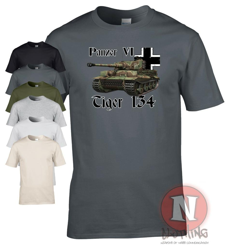 Panzer 6 T-shirt Tiger 134 tank WW2 German military armour World of war Tanks