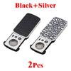 Portable Triplex Magnification Jewelry Loupe 30X-90X-Slide-Out LED/UV Lighted  Jewelers Loupes Magnifier for Precision Gemology