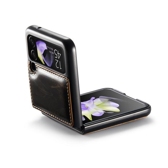Anti-Schock-Leder-Telefontasche Klapphülle für Samsung Galaxy Z Flip 4 Flip4 5g Flip3 Flip 3 Schutzhülle für Samsung Flip4