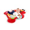 Bright Starts Sesame Street Tummy Time Elmo Prop Mat (0 Months, Baby Mat, Nap Mat, Teething Mat, Rattle, Red, 12040)