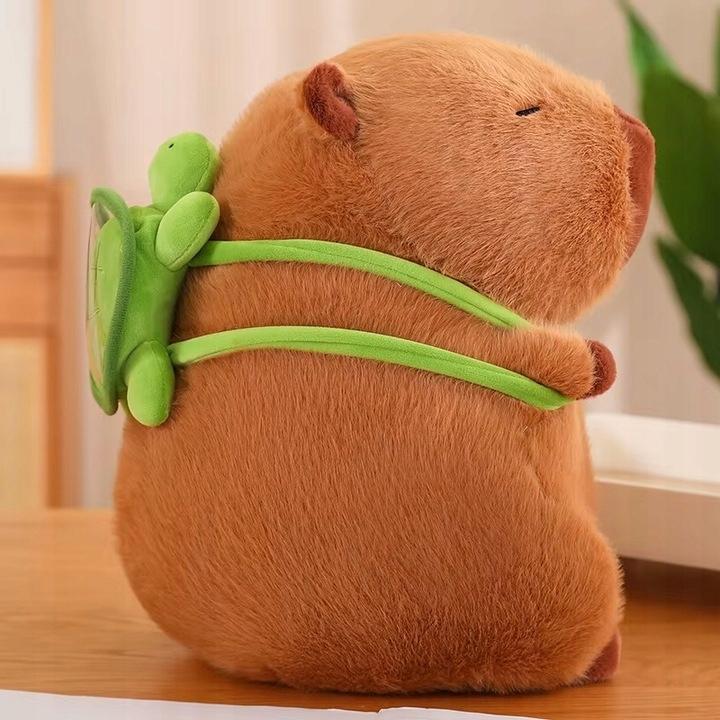 Xxl maskotka przytulanka kapibara capybara z plecakiem 40cm
