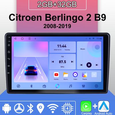 Android Carplay Car Radio For Citroen Berlingo 2 B9 2008-2019 Multimedia Player Head Unit Stereo GPS Navigation BT WIFI 2+32GB