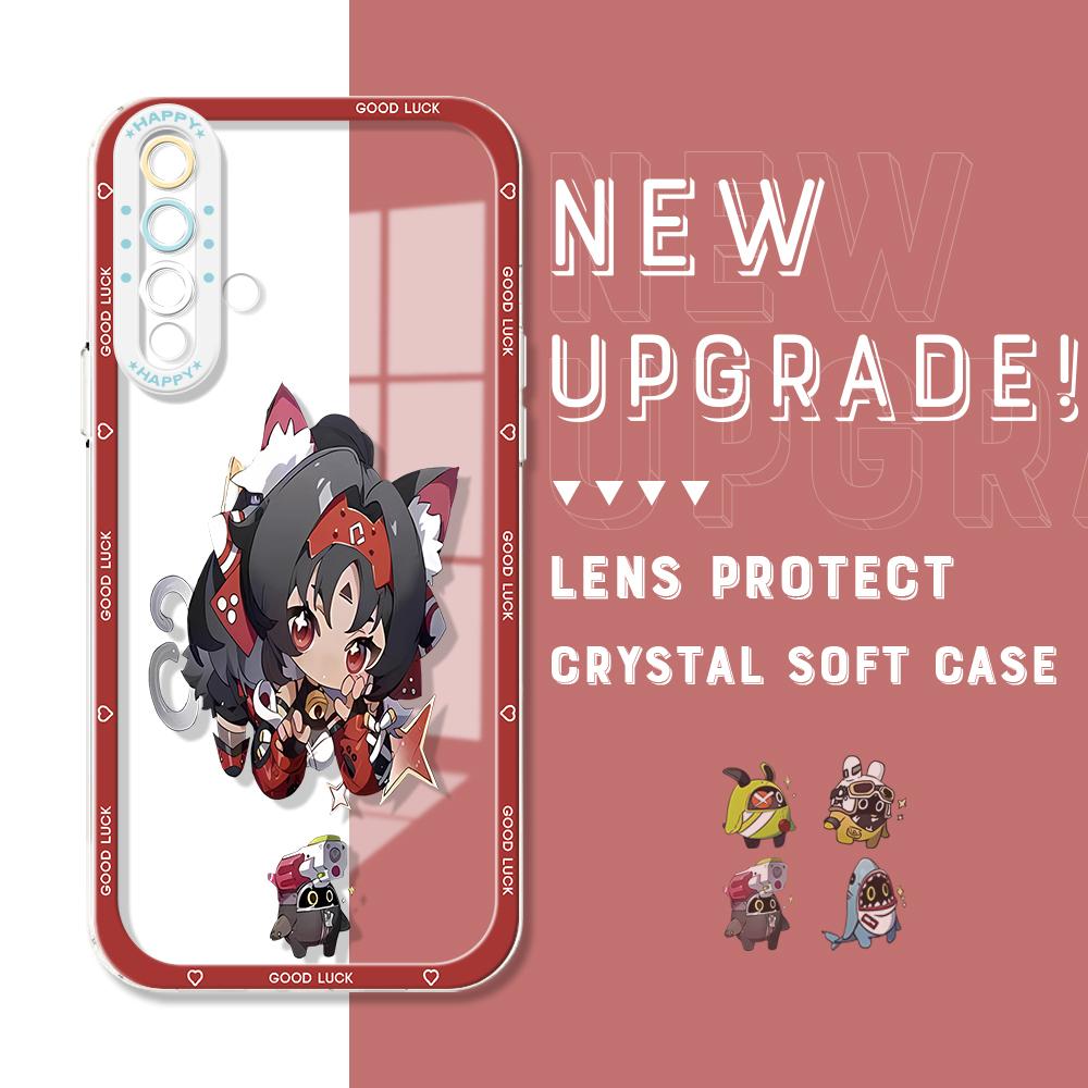 Funda de cristal de astronauta de dibujos animados a prueba de golpes, cubierta completa, protección de cámara, carcasa de teléfono suave transparente para Huawei Honor iPhone Infinix Tecno