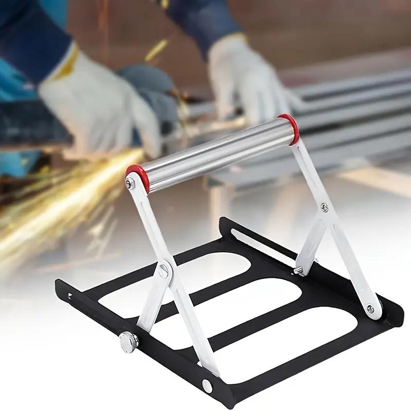 Foldable Table Saw Stand Adjustable Height Metal Support Frame for Cutting Machine Work