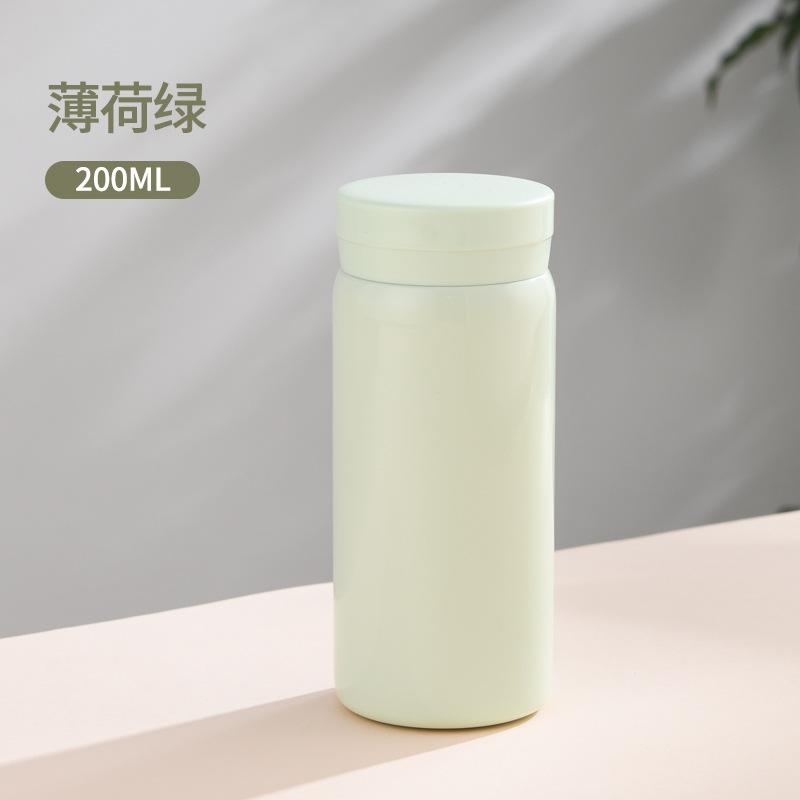 Water bottle thermos cup Stainless steel mini pocket cup Double vacuum printable logo cup
