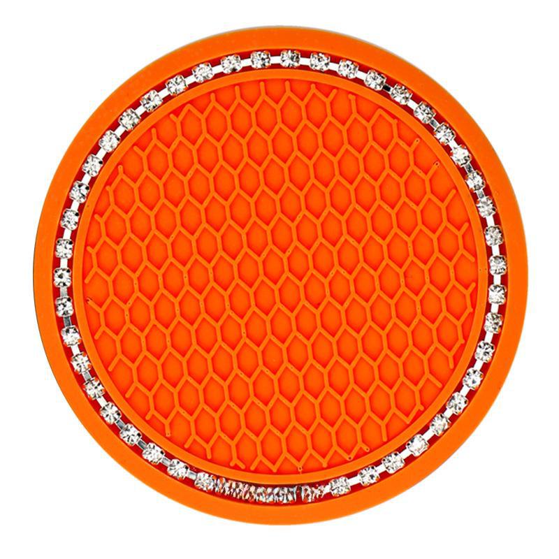 Creative Honeycomb Car Coaster: Cross-Border Multifunctional Storage with Rhinestone Anti-Slip Mat