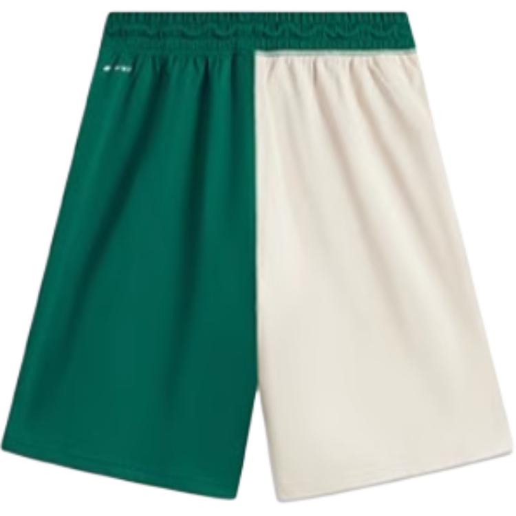 Li Ning Comfortable Versatile Loose Simple Casual Shorts Men shorts Gravel-Gray Stone-Green AKSU565-4