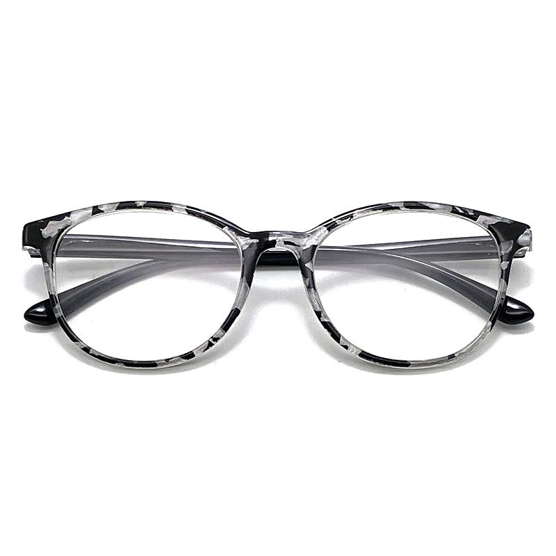 

New Retro Round Anti Blue Light Reading Glasses Fashionable Printed HD Reading Mirror For Men Women TY439 4