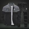 Men's Spring/Autumn Long Sleeve Baseball Collar Sports Suit D10