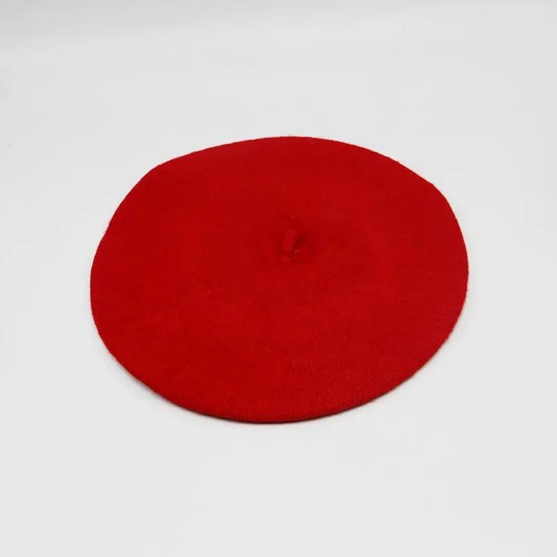 

Hats for Women Wool Beret Hats for Women s Winter Solid Color Retro Hat Warm Knit Hat for Outdoor Travel Berets Caps for Women червоний