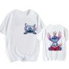 Hip Hop Shirt EU Size Unisex Disney Lilo Stitch Cartoon T Shirt Stitch Cute Manga T-shirt Y2k Graphic Tshirt Top Tees Clothes