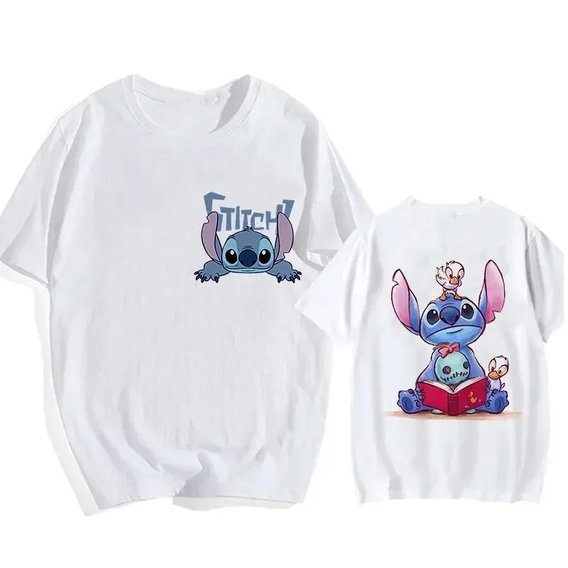 Hip Hop Shirt EU Size Unisex Disney Lilo Stitch Cartoon T Shirt Stitch Cute Manga T-shirt Y2k Graphic Tshirt Top Tees Clothes