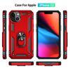 Luxury Battle Armor Holder Phone Case For iPhone 13 12 11 Pro Max X XR XS Max 8 7 6S 6 Plus Shockproof Finger Ring Stand Cover Shell Fundas Coque