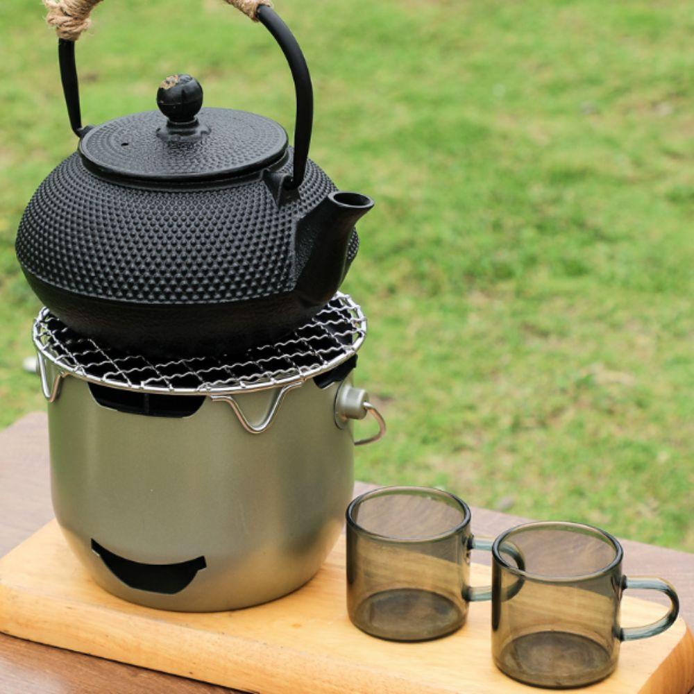 Household Camping Charcoal Stove Metal Barbecue Grill Practical Portable Charcoal Grill  Travel