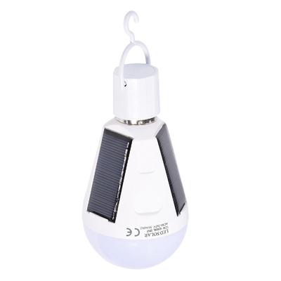 Lampadina LED a Pannello Solare Portatile Impermeabile per Interno/Esterno Escursionismo Campeggio Lampada di Emergenza 12W