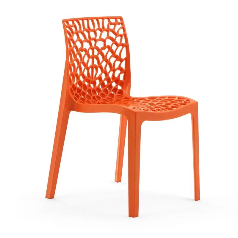 Transparenter Acryl Nordic Esszimmerstuhl - Moderner Minimalistischer Kunststoffstuhl für Zuhause/Leichte Luxusräume