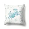 Polyester Pillowcase Peach Leather Velvet Cushion Cover Marine Life Seahorse Octopus Printed Pillow Bedside Cushion Cover