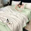 Embroidered Ice Silk Summer Quilt Set: 4-Piece, Machine Washable, Thin & Cool