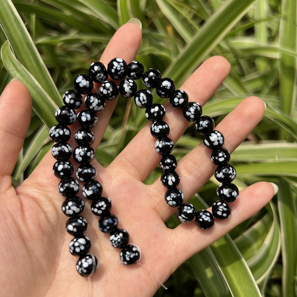 Colorful Thousand Flower Speckled Glass Beads for Handmade DIY Crafts