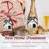 New Home Ornament 2025 - Housewarming Gifts for New Home, House Warming Gift for Women Couple Houseowners Ideas, Wooden First Home Chirstmas Ornament