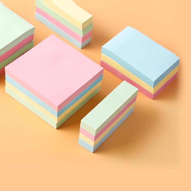 Creative Colored Sticky Notes - Cute, Tearable Memo Pads for Office and School, Strong Adhesive Message Paper