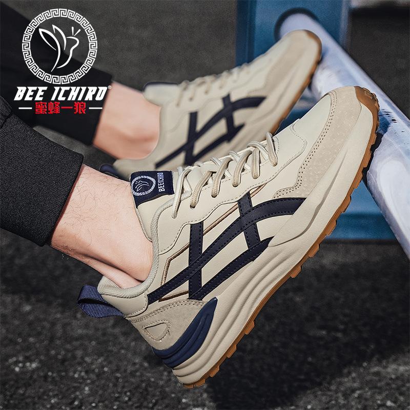 Men's Shoes Spring and Summer New Wear-resistant Leather Shoes Sports Leather Casual Dad Trendy Shoes