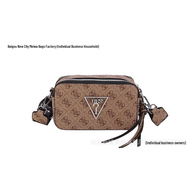 

Women s Light Luxury Small Square Crossbody Camera Bag with Old Flower Letter Design - European and American Styles 2025 хаки