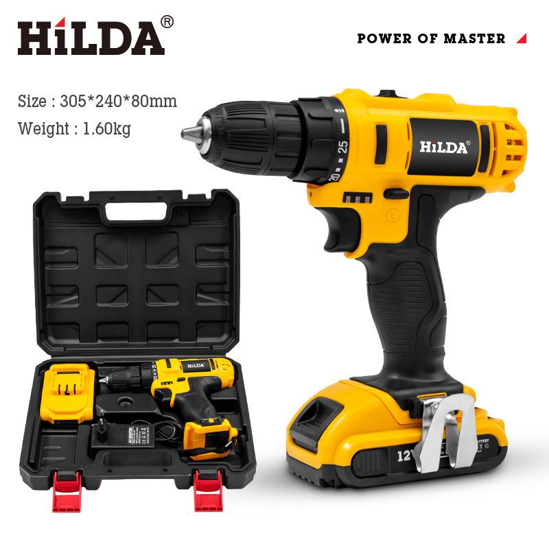 HiLDA Hilda Series Cordless Electric Drill & Screwdriver Set