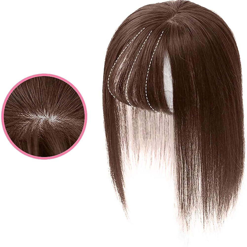 Hair Toppers Silk Base Crown Topper Human Hair Clips Toppers Top Hairpieces for Women Thinning Hair Cover