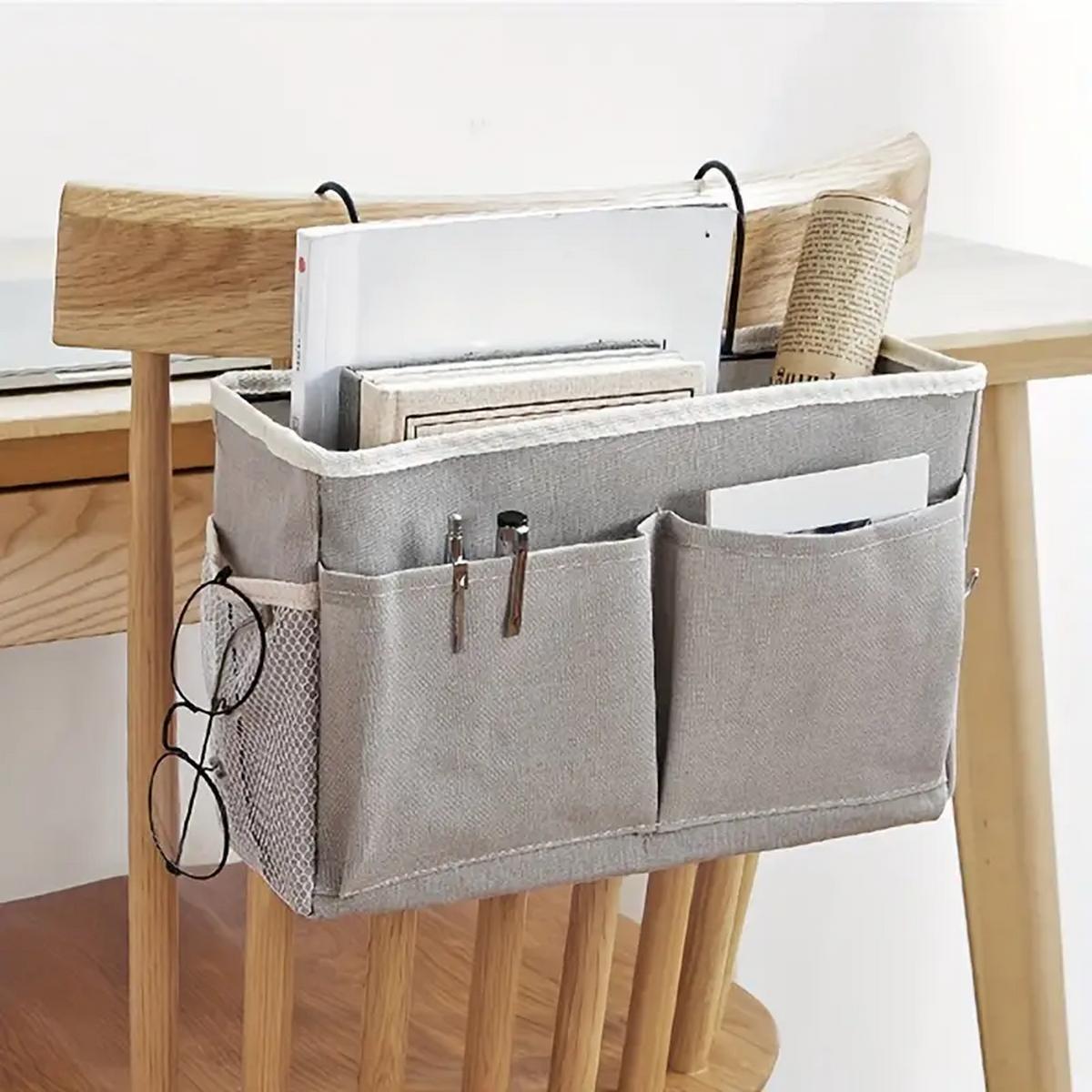 Hanging Bag for student dormitory storage, cotton and linen hanging basket M
