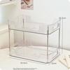 Jingxun Cosmetic Storage Box, Desktop Organizer, Bathroom Vanity Shelf, Skincare Luxury Storage Rack, Double-Layer