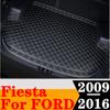 Sinjayer Kofferraummatte, wasserdicht, für Auto-Heckstiefel, Teppiche, hohe Seitenfracht-Teppich-Auflage, passend für Ford Fiesta 2009 2010