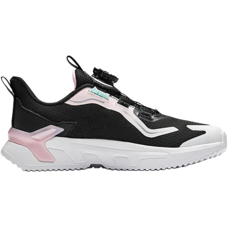 Anta Kids Bow Speed Comfortable Fashion Versatile Test Exam Non-Slip Wear-Resistant Low-Top Running Shoes Kids Running Shoes Black A22445510-3