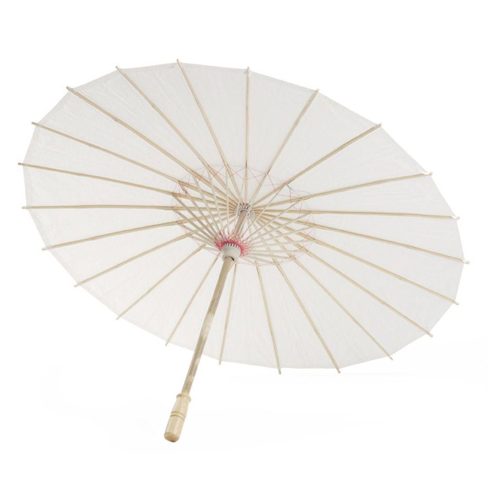 22/28/40/52cm Oil Paper Umbrella White Color Small Size Paper Umbrella Original Handmade Vintage Style Dance Umbrella