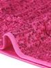 Allegra K Women's Off-the-Shoulder Sequin Blouse with Elastic Cuffs, Long Sleeve, Hot Pink, Size M