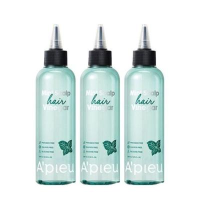 Mint Scalp Hair Vinegar – Refreshing Scalp Care & Hair Treatment 200ml (Set of 3)