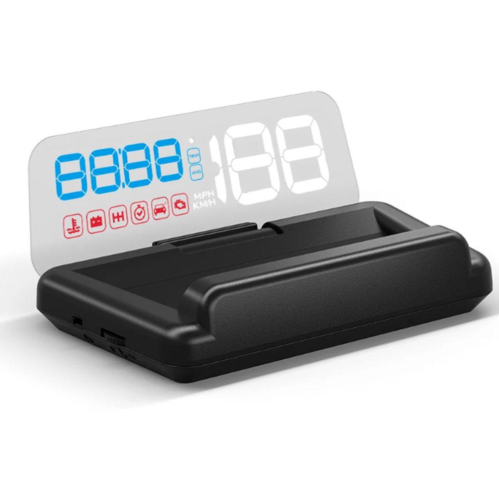 AD OBD/GPS HUD C500 T900 Head Up Display Mirror Projector On Board Computer Alarm Cartronics Accessories Speedometer d