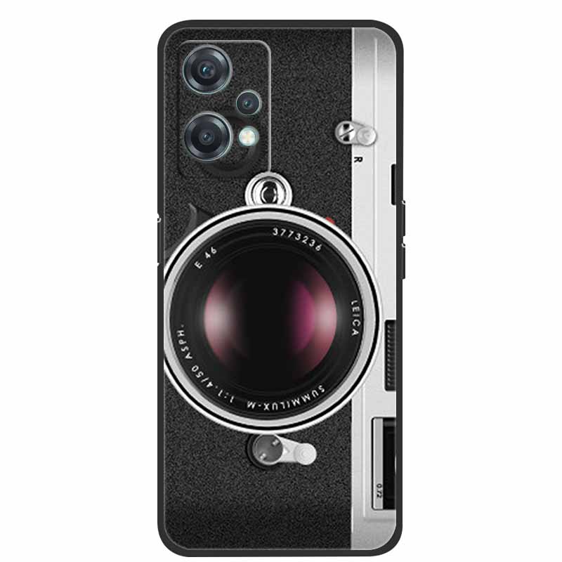 For OnePlus Nord CE 2 Lite 5G Cases Black Silicone Luxury Bumper TPU Case Cover Capa For OnePlus Nord CE 2 5G Shockproof Cases