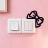 Rosa Schleifen Computer Monitor Dekoration, 2D Holzschleifen Dekorationen für Frauen, Mini Süße Computer Zubehör für Home Office Dekoration