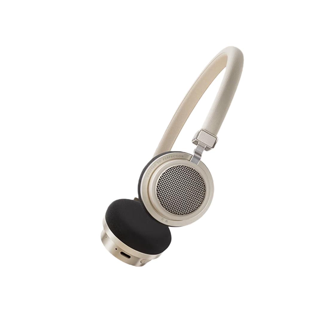 

DOOACE Wireless Bluetooth Headphones, Retro Fashion Styling, Bluetooth 6.0, Wired And Bluetooth Dual-Mode Connection, White, Type-C Charging білий