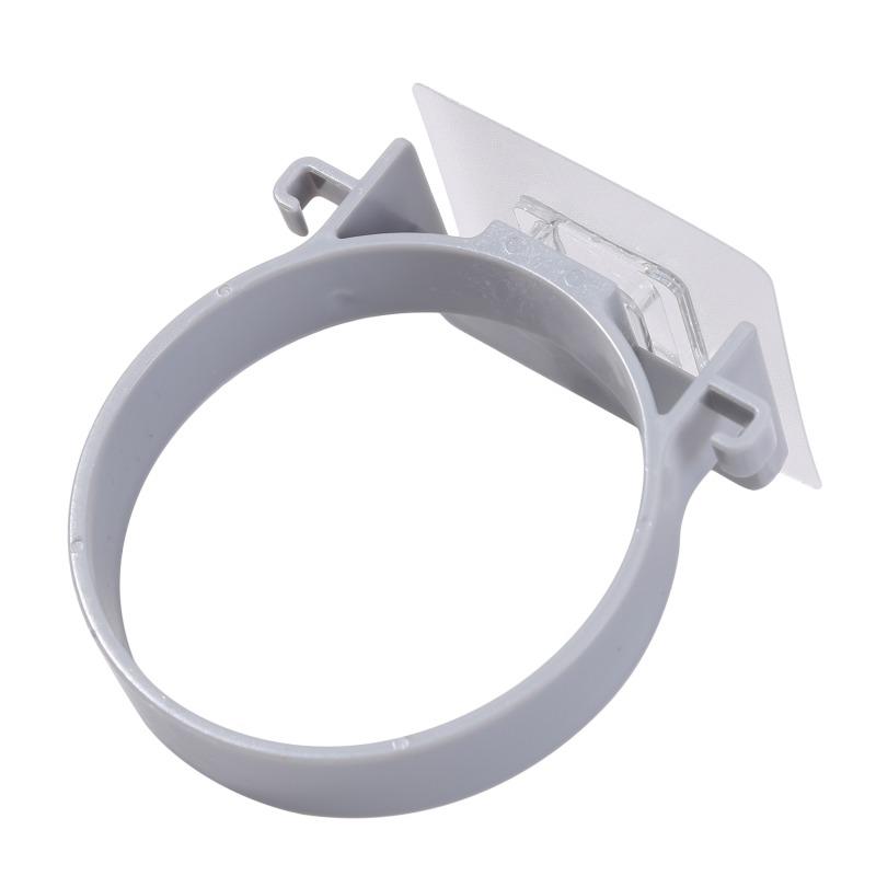 Bathroom Hair Dryer Holder Stand with Shelf Wall Mounted Organizer for Hair Dryer Styling Tools & Toiletries Space Saving Storage Rack