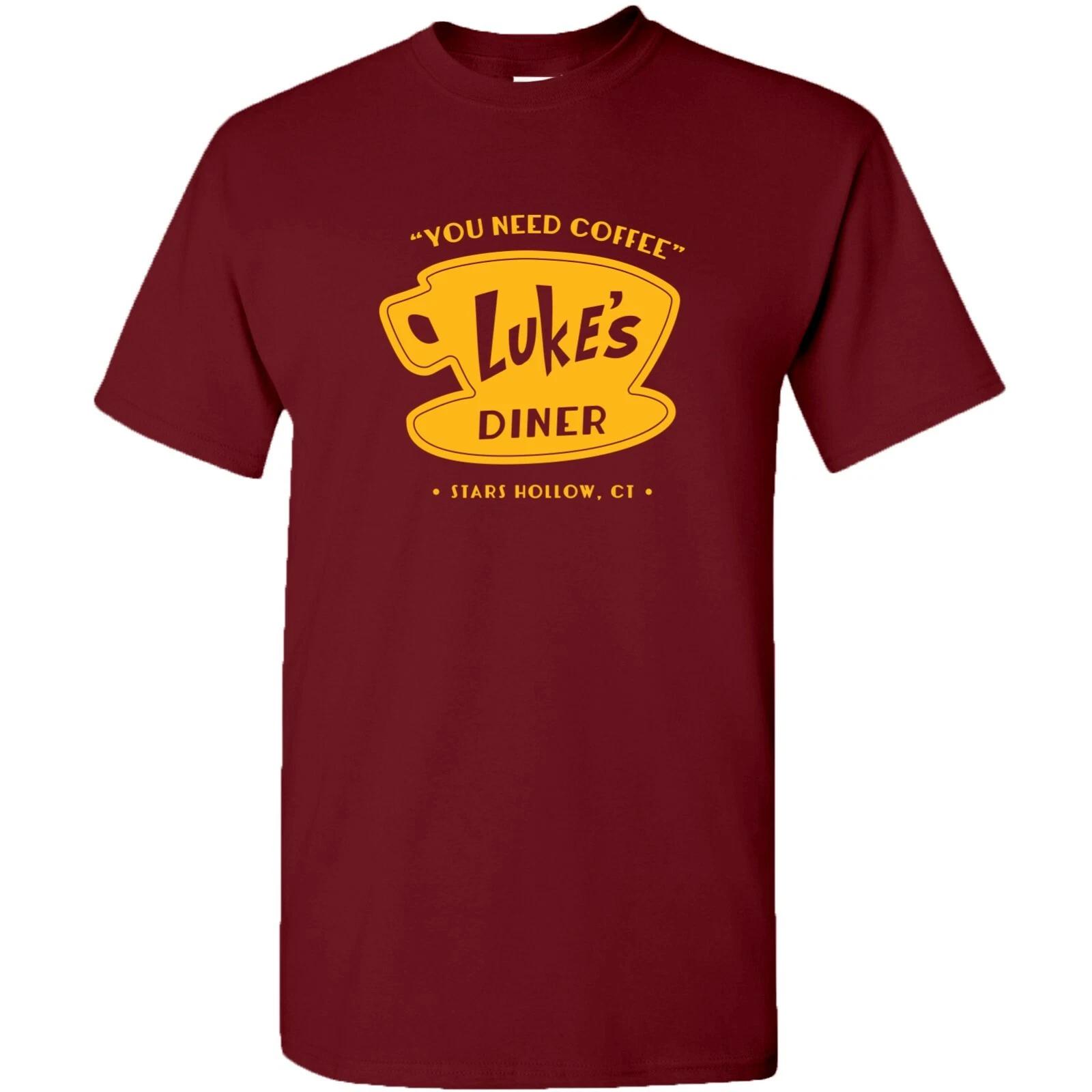 Luke s Diner - Stars Hollow Coffee Novelty TV Show T Shirt 4XL