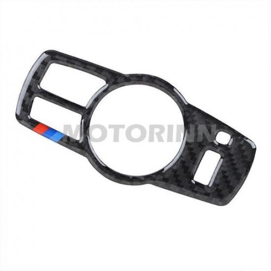 For BMW F10 5 Series 11-2017 Carbon Fiber Headlight Switch Button Cover Trim