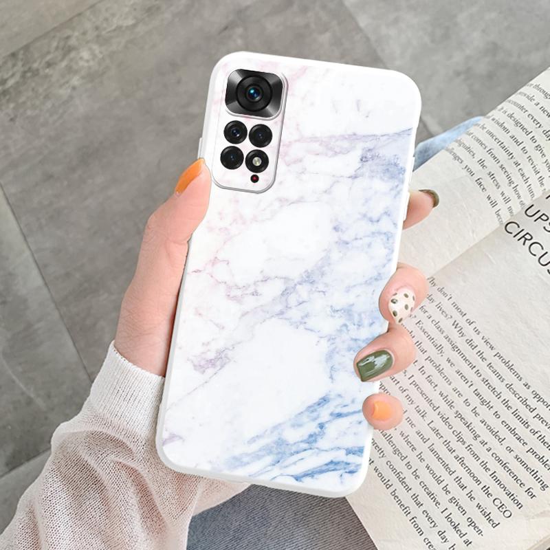 Marble Pattern Phone Case For Redmi Note 11 Pro Protective Cover Case Pink Silicon Soft Funda For Xiaomi Redmi 13C Note 13 4G