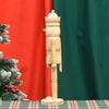 Christmas Nutcrackers Ornament, Wood Christmas Nutcrackers Soldier Figures Standing Decorations for Christmas